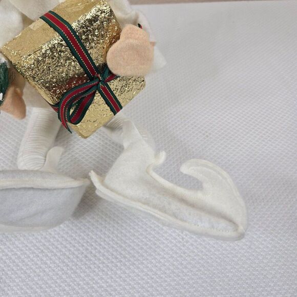 Vintage White Pixie Christmas Elf Figurine Gift Tree Holiday 20" - Picture 4 of 8